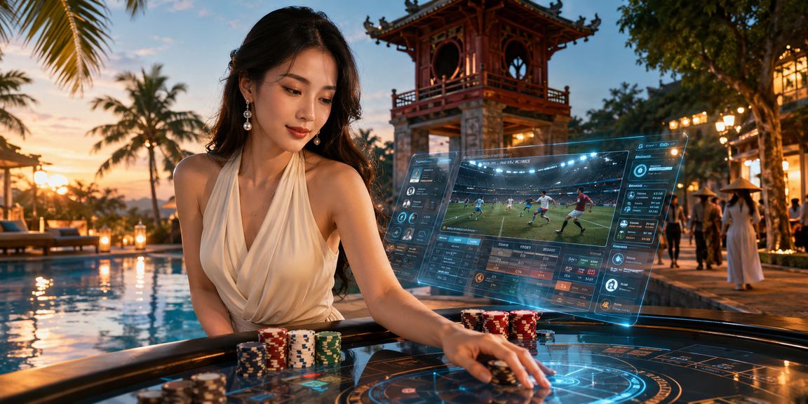 Người chơi tại Hà Nội kiểm tra tài khoản và thực hiện giao dịch thanh toán trên máy tính xách tay
