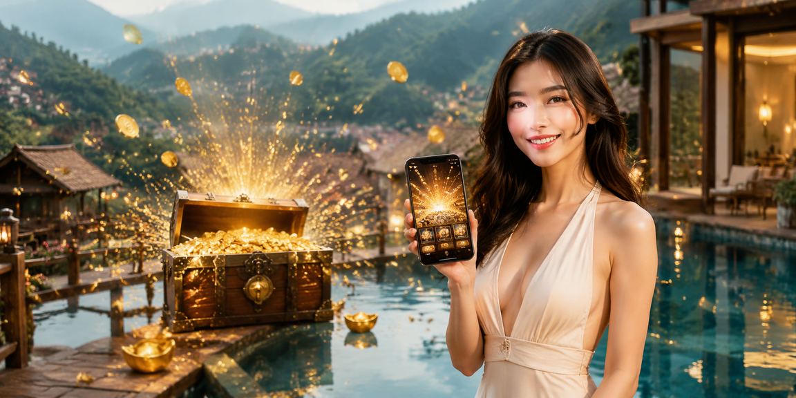 Người dùng tại Sa Pa truy cập ứng dụng casino trên điện thoại giữa khung cảnh núi rừng
